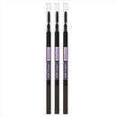 3x Maybelline Brow Ultra Slim Eyebrow Pencil 06 Black Brown