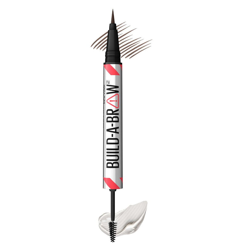 Maybelline Build A Brow 2 in 1 Pen Sealing Gel Eyebrow 260 Deep Brown