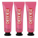 3x Maybelline Cheek Heat Sheer Gel Cream Blush 8ml 20 Rose Flush
