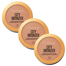 Three Maybelline City Bronzer products on a white background
