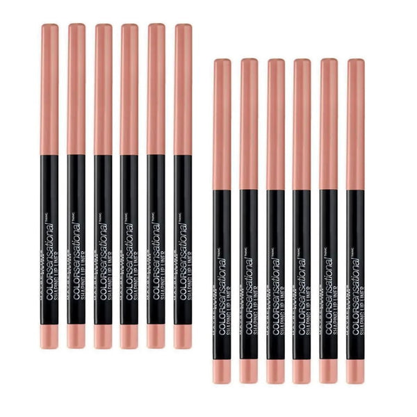 12x Maybelline Color Sensational Shaping Lip Liner 10 Nude Whisper