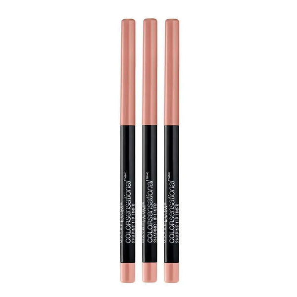 3x Maybelline Color Sensational Shaping Lip Liner 10 Nude Whisper
