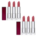 6x Maybelline Color Sensational Smoked Roses Lipstick 340 Blushed Rose 4.4g