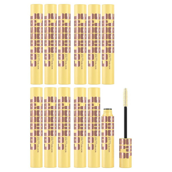 12x Maybelline Colossal Bubble Washable Mascara 10ml Black