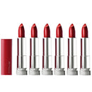 6x Maybelline Colour Sensational Made For All Satin Lipstick 385 Ruby for Me