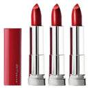 3x Maybelline Colour Sensational Made For All Satin Lipstick 385 Ruby for Me