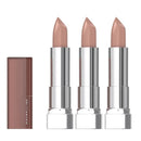 3x Maybelline Color Sensational The Creams Lipstick 920 Nude Lust