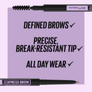4x Maybelline Express Brow Ultra Slim Eyebrow Pencil Light Blonde (Carded)