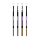 4x Maybelline Express Brow Ultra Slim Eyebrow Pencil Light Blonde (Carded)
