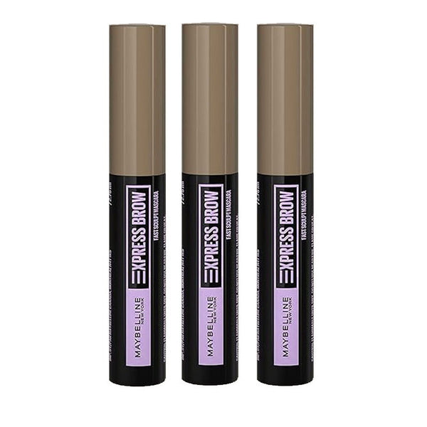 3x Maybelline Eye Brow Fast Sculpt Mascara Gel Blonde - carded