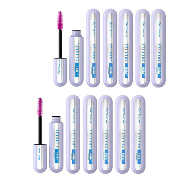 12x Maybelline Falsies Surreal Extensions Waterproof Mascara 10ml 01 Very Black