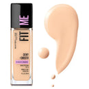 3x Maybelline Fit Me Dewy Smooth Foundation 110 Porcelain 30ml