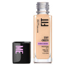 3x Maybelline Fit Me Dewy Smooth Foundation 110 Porcelain 30ml