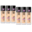 6x Maybelline Fit Me Dewy Smooth Foundation 110 Porcelain 30ml