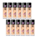 12x Maybelline Fit Me Dewy Smooth Foundation 125 Nude Beige 30ml