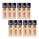 12x Maybelline Fit Me Dewy and Smooth Foundation 220 Natural Beige 30ml