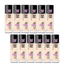 12x Maybelline Fit Me Dewy & Smooth Foundation 30ml 102 Fair Porcelain