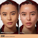3x Maybelline Fit Me Dewy & Smooth Foundation 230 Natural Buff 30ml