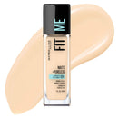 6x Maybelline Fit Me Matte Poreless Mattifying Liquid Foundation 30ml 118 Light Beige