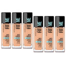 6x Maybelline Fit Me Matte Poreless Foundation 242 Light Honey 30ml