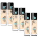 6x Maybelline Fit Me Matte Poreless Mattifying Liquid Foundation 30ml 110 Porcelain