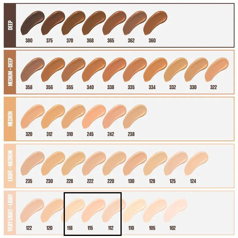 Maybelline Fit Me Matte Poreless Mattifying Liquid Foundation 30ml 115 Ivory