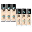 6x Maybelline Fit Me Matte Poreless Mattifying Liquid Foundation 30ml 118 Light Beige