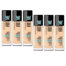 6x Maybelline Fit Me Matte Poreless Mattifying Liquid Foundation 30ml 120 Classic Ivory