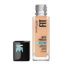 3x Maybelline Fit Me Matte & Poreless Mattifying Liquid Foundation 30ml 130 Buff Beige