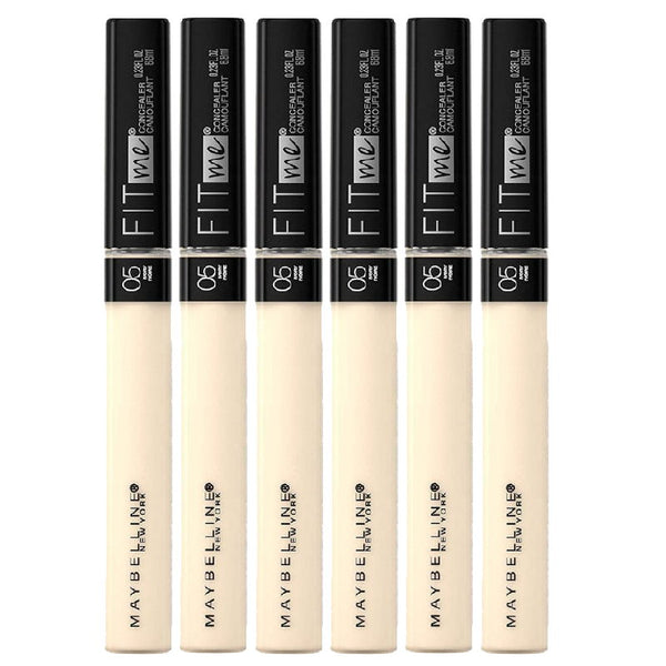 6x Maybelline Fit Me Natural Coverage Concealer 6.8ml 05 Ivory