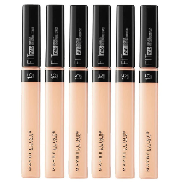 6x Maybelline Fit Me Natural Coverage Concealer 6.8ml 15 Fair