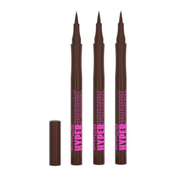 3x Maybelline Hyper Precise All Day Liquid Eyeliner 710 Forest Brown