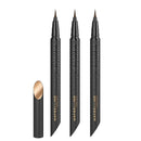 Three Maybelline New York Lash Lifting and Volumizing mascara pens in black with gold lettering, shown upright on a white background, with the cap removed and placed beside them. Discover why The Makeup Warehouse Group is the capital of cosmetics in Sydney Australia. 

