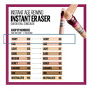 3x Maybelline Instant Age Rewind Eraser Dark Circles Concealer 00 Ivory 6mL