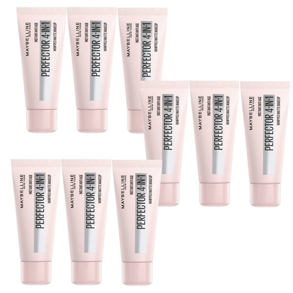 9x Maybelline Instant Age Rewind Instant Perfector 4 In 1 Matte Makeup 30ml 00 Fair Light