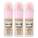 3x Maybelline Instant Anti Age Perfector 4 in 1 Glow Makeup 20ml 01 Light