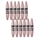 12x Maybelline Lash Sensational Washable Mascara 9.5ml 254 Intense Black