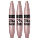 3x Maybelline Lash Sensational Washable Mascara 9.5ml 254 Intense Black