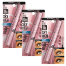 3x Maybelline Lash Sensational Sky High Waterproof Mascara 802 Very Black (carded)