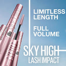 6x Maybelline Lash Sensational Sky High Mascara 801 Very Black Washable (carded)