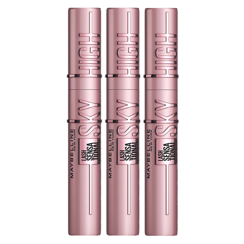 3x Maybelline Lash Sensational Sky High Washable Mascara 7.2ml 01 Very ...