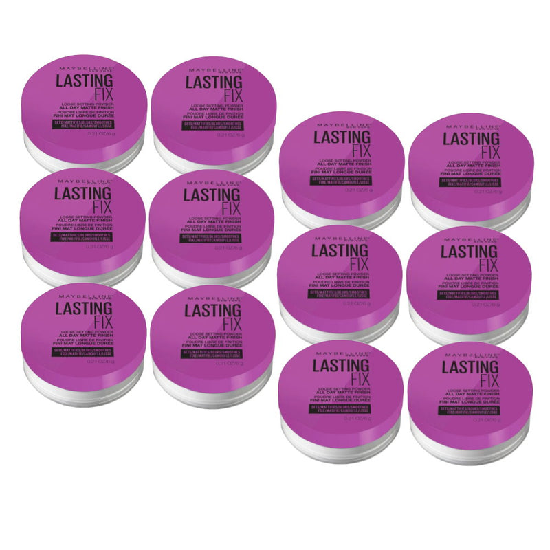 12x Maybelline Lasting Fix Setting Loose Powder 6g