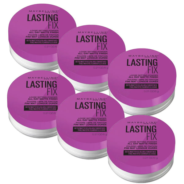 6x Maybelline Lasting Fix Setting Loose Powder 6g