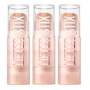 Three 'Lifter Stix' cosmetic products in rose gold packaging on a white background