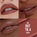 Maybelline Moisturising Serum Lipstick 102 Out Til 4 Satin