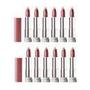 12x Maybelline Color Sensational Made For All Lipstick 373 Mauve For Me (carded)