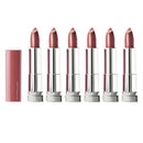 6x Maybelline Color Sensational Made For All Lipstick 373 Mauve For Me (carded)