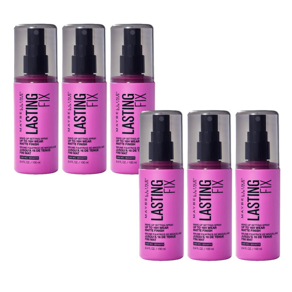 6x Maybelline Lasting Fix Makeup Setting Spray Matte Finish 100ml