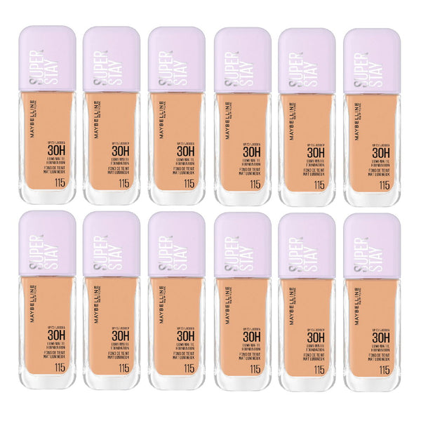 12x Maybelline Superstay Lumi Matte Foundation 35ml 115