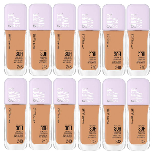 12x Maybelline Superstay Lumi Matte Foundation 35ml 248